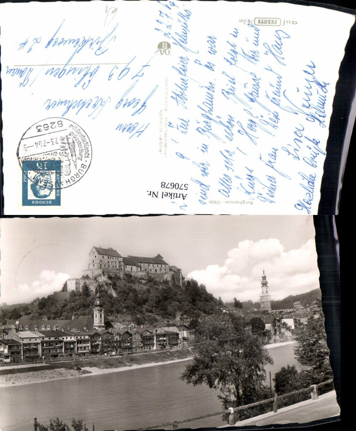 570678, Burghausen view with castle