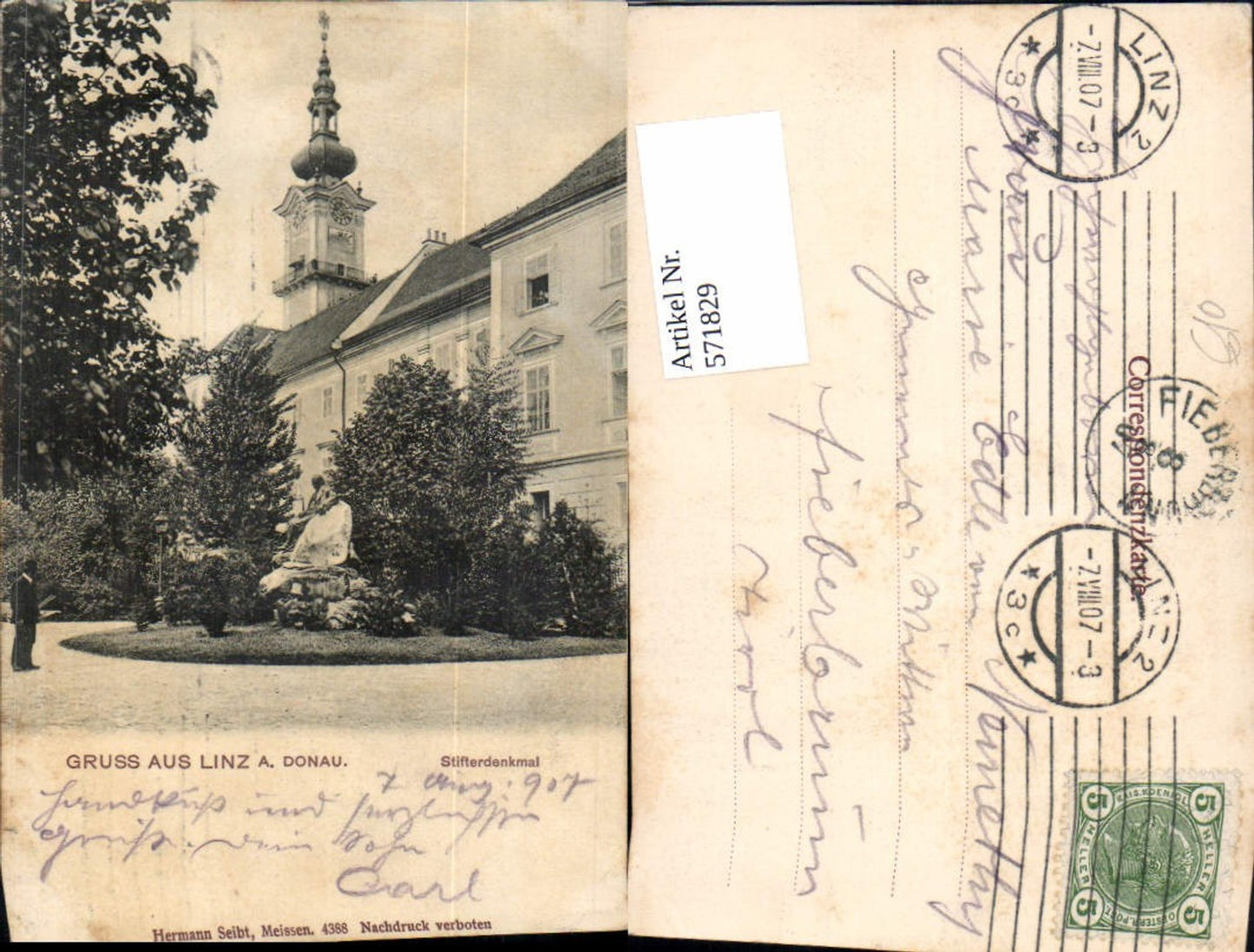571829, Linz on the Danube, Founder's Monument, Founder's Monument