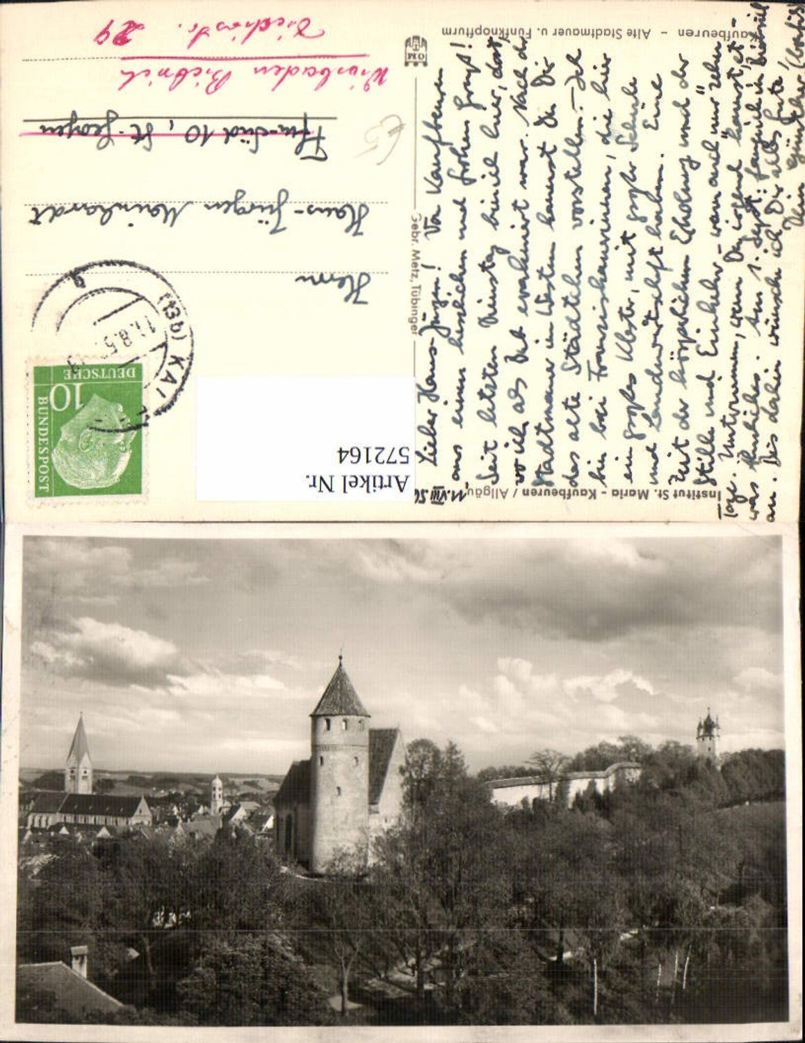 572164, Kaufbeuren Allgäu View of St. Blasien