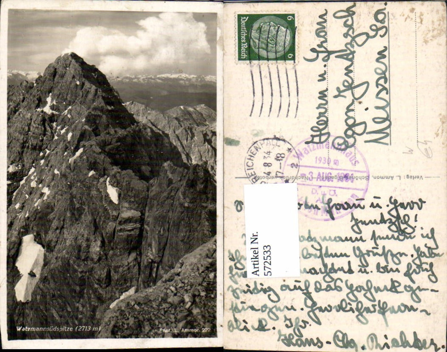 572533, Watzmannsüdspitze near Berchtesgaden