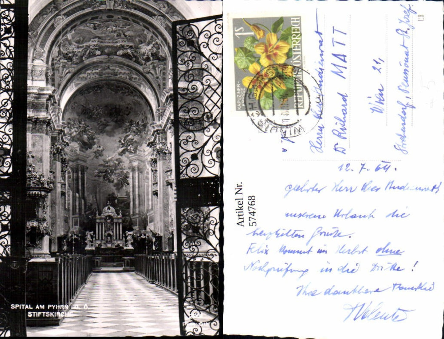 574768, Spital am Pyhrn Collegiate Church Interior