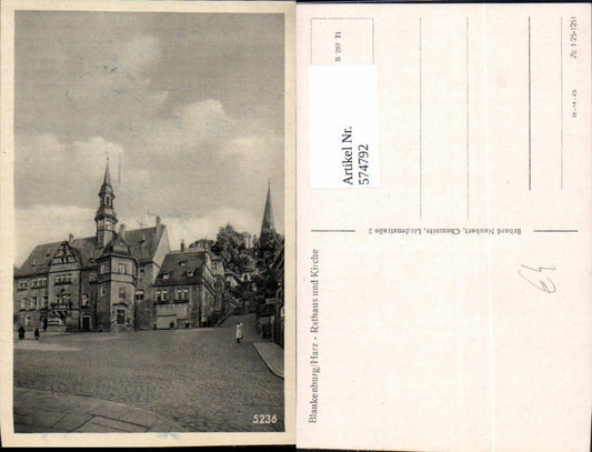 574792, Blankenburg Harz Town Hall and Church