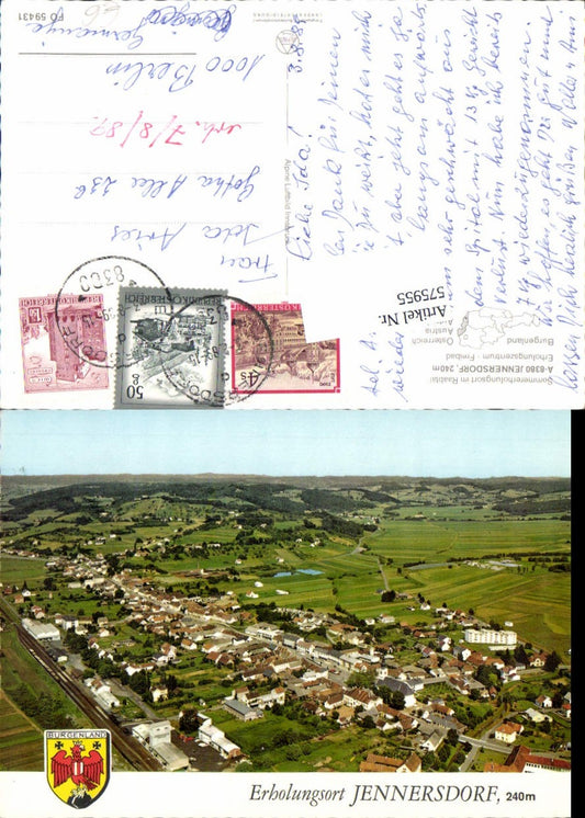 575955,Aerial photograph Jennersdorf pub Alpine aerial photo FÖ 59431