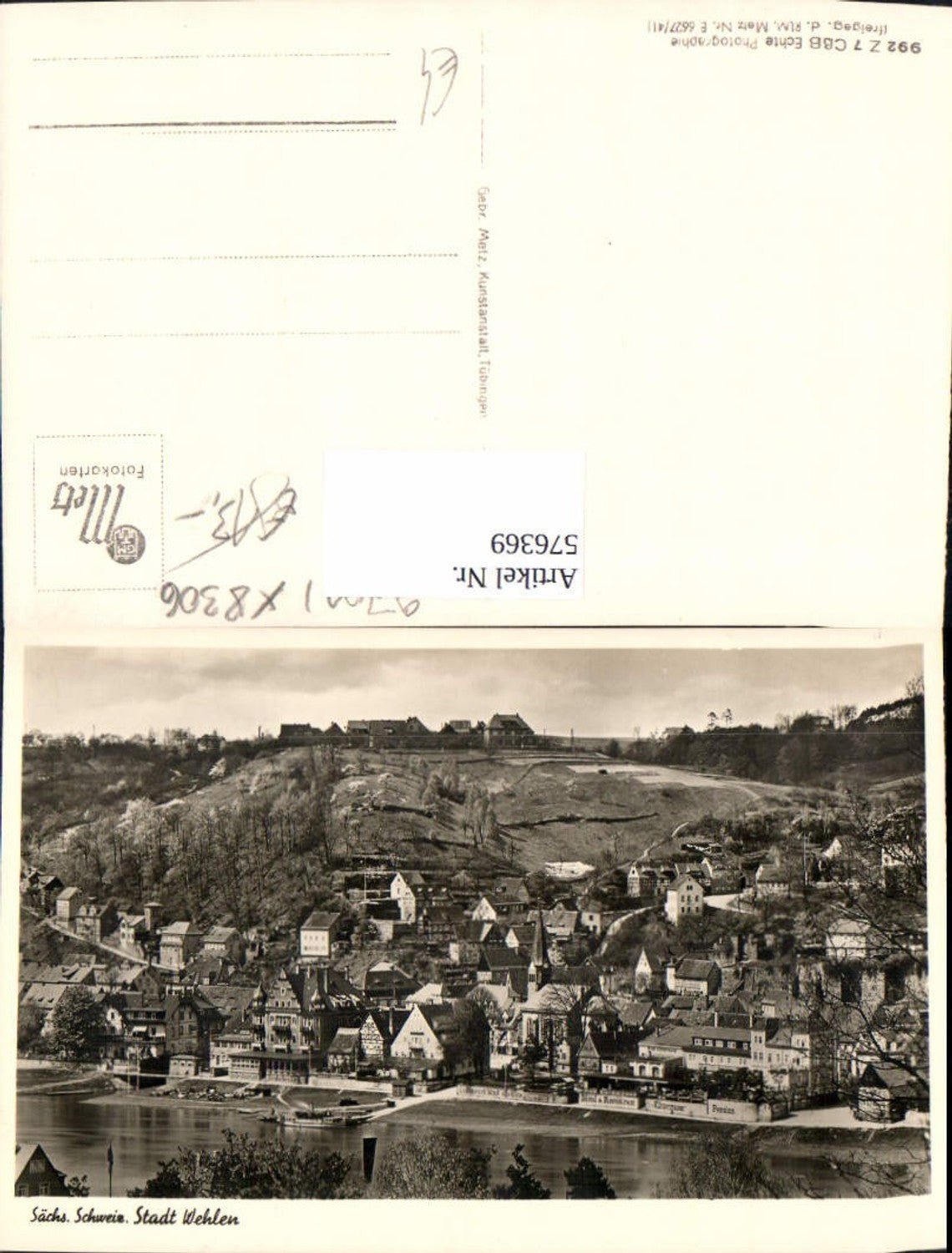 576369, Photo Ak Wehlen Saxon Switzerland