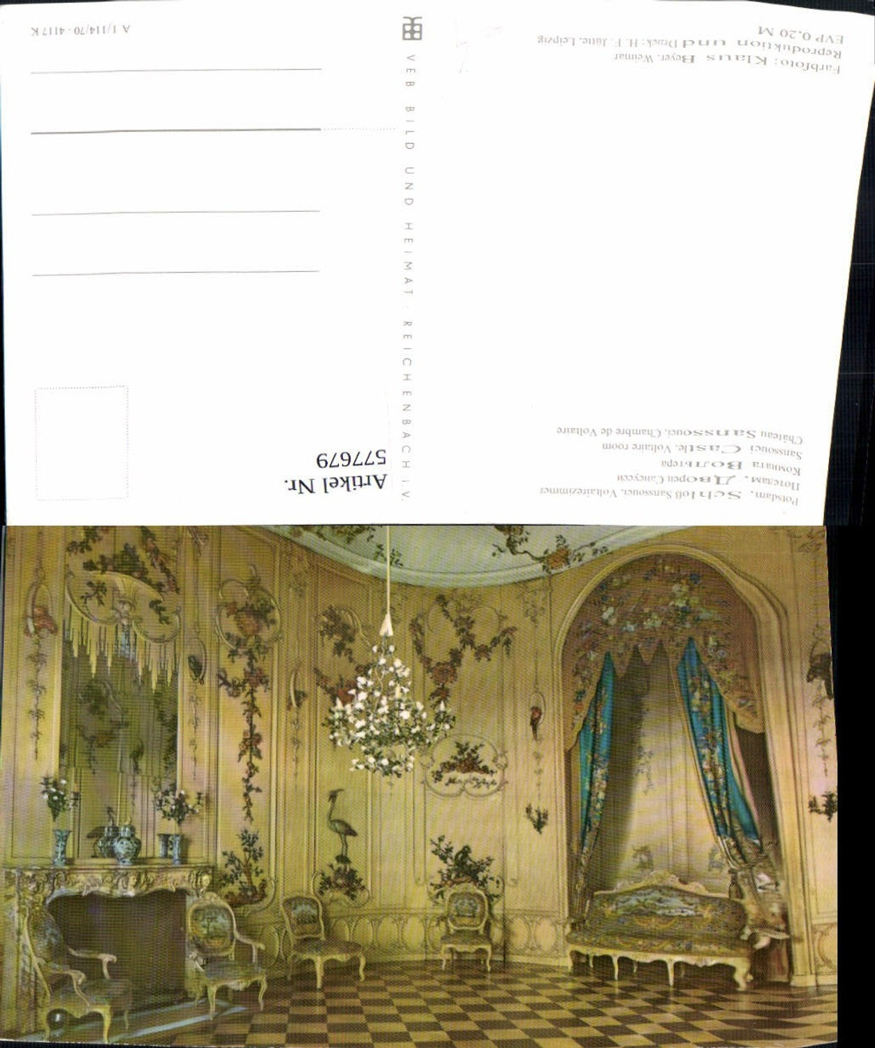 577679, Potsdam Sanssouci Voltaire Room