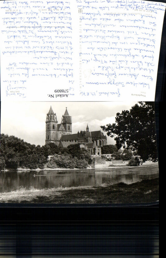 578809, Photo Ak Magdeburg Cathedral