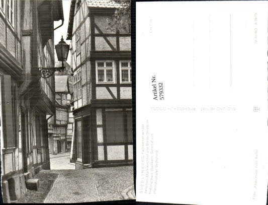 579332, Quedlinburg Half-timbered ensemble near market churchyard and Breite Straße Half-timbered house
