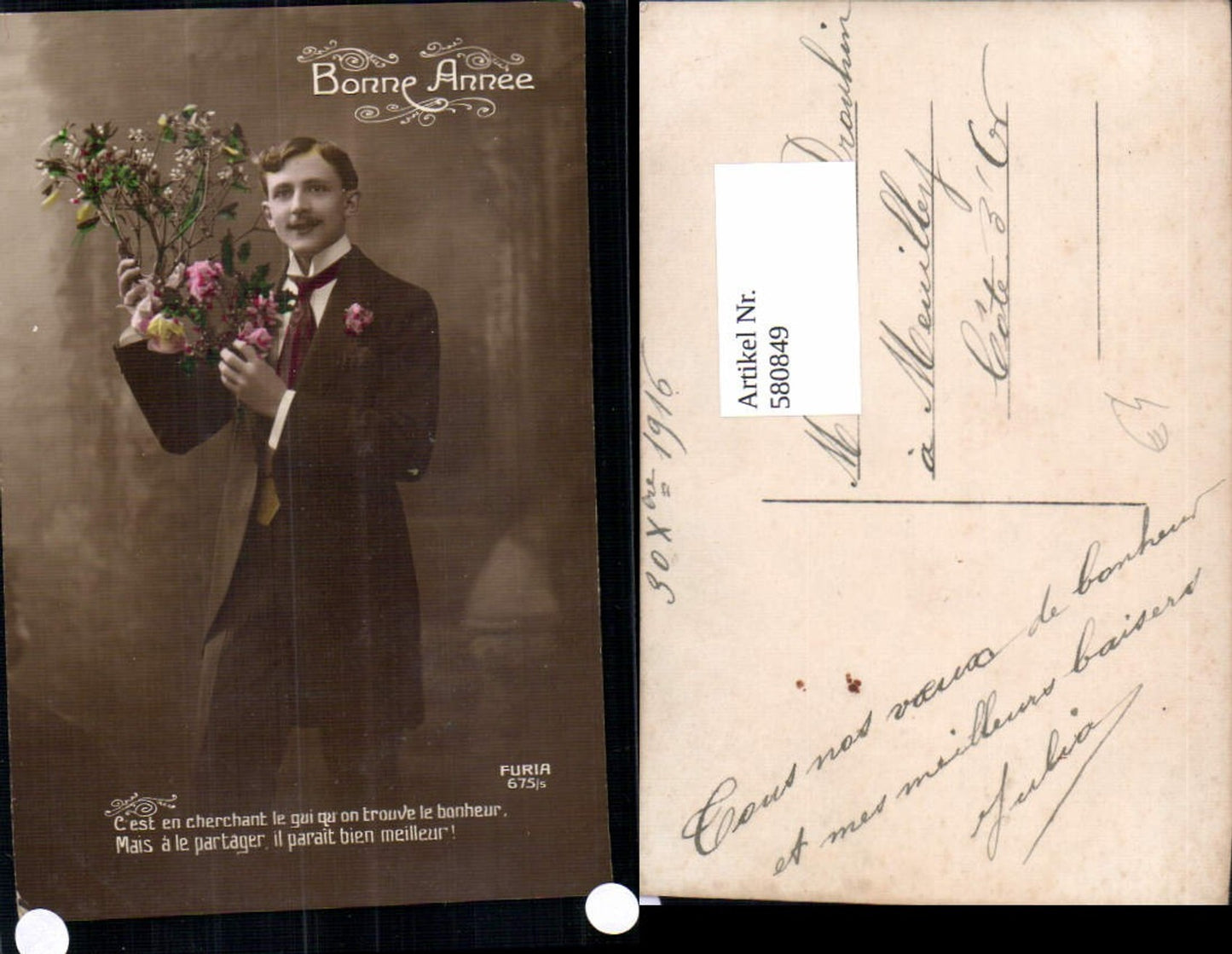 580849, Man Suit Mistletoe Bonnee Saying