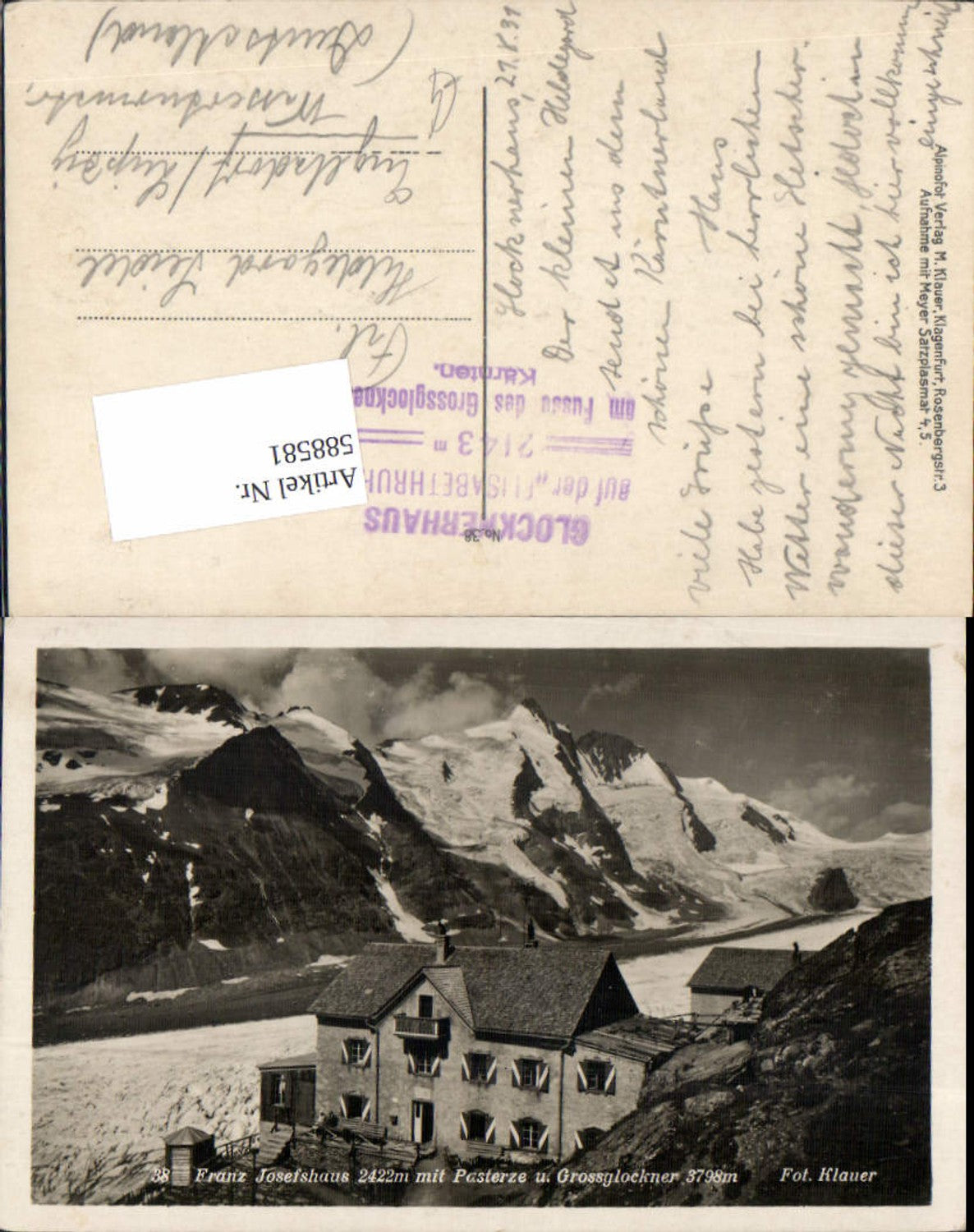 588581, Kaiser Franz Josef House Grossglockner Heiligenblut