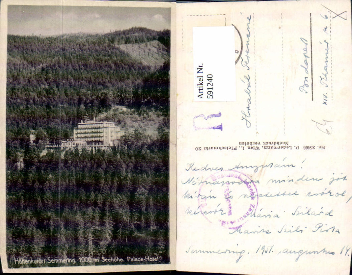 591240,Foto Ak Semmering Palace-Hotel