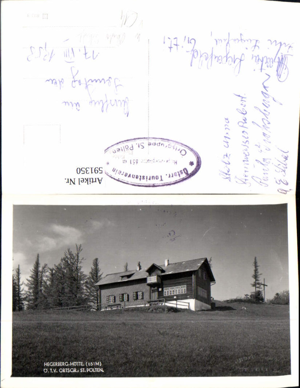 591350,Photo Ak Hegerberghütte Stössing pub Photo Schoft