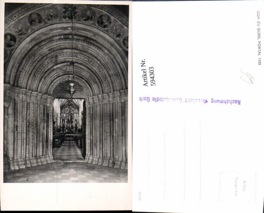594303, Photo Ak Gurk Cathedral Interior Portal