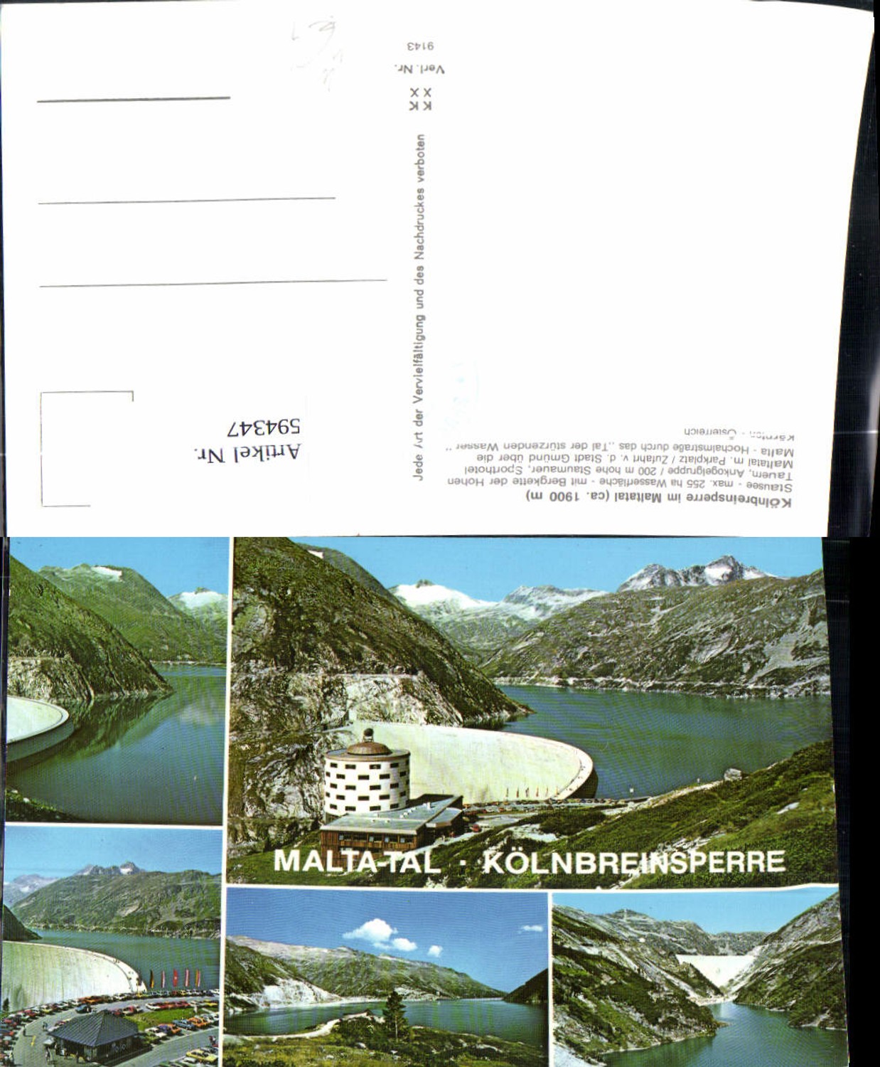 594347, Multi-image Ak Malta Maltatal Kölnbreinsperre Dam