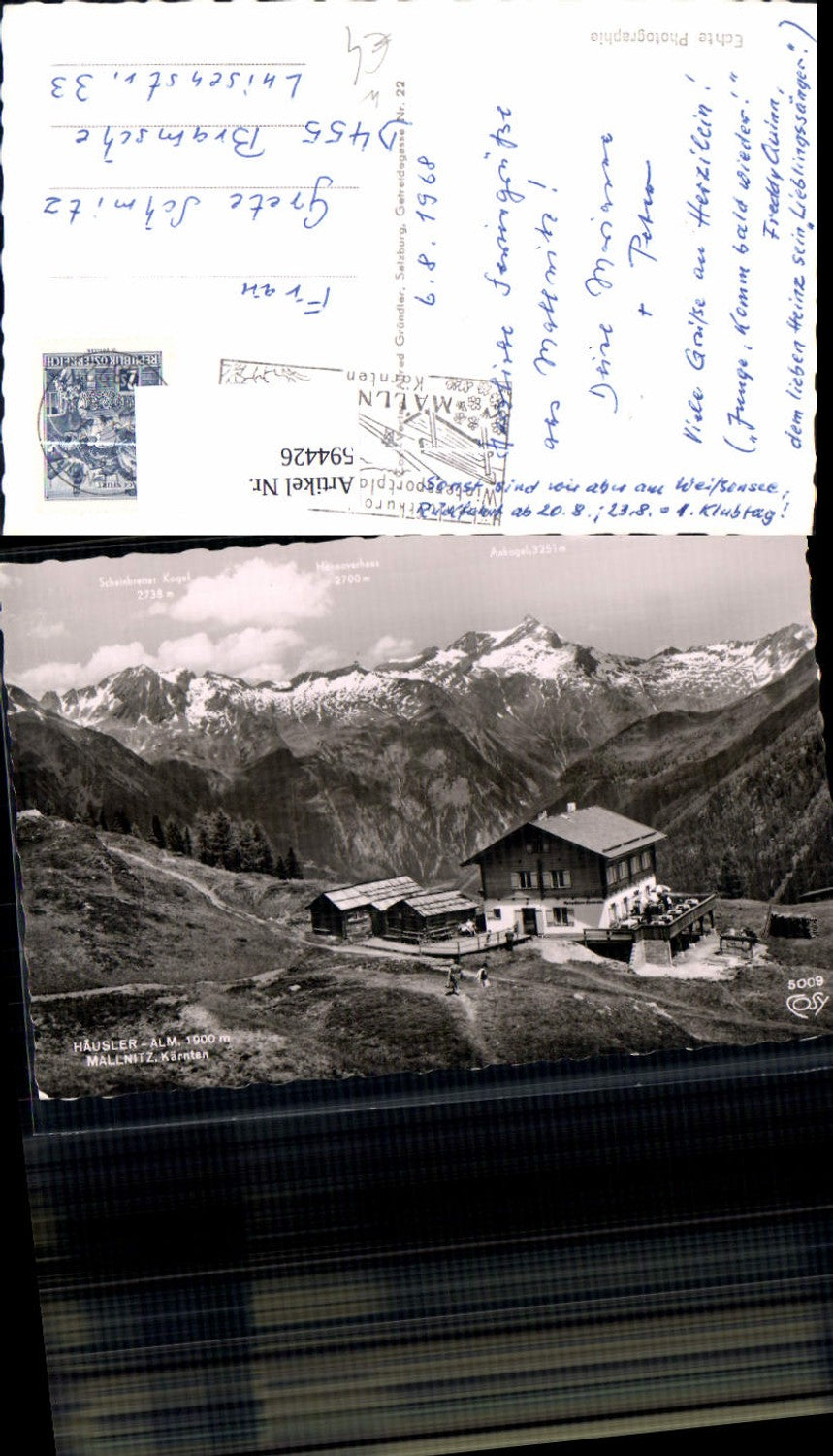 594426, Photo Ak Häusleralm Mallnitz
