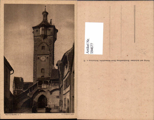 594677, Rothenburg ob der Tauber Klinger Tor