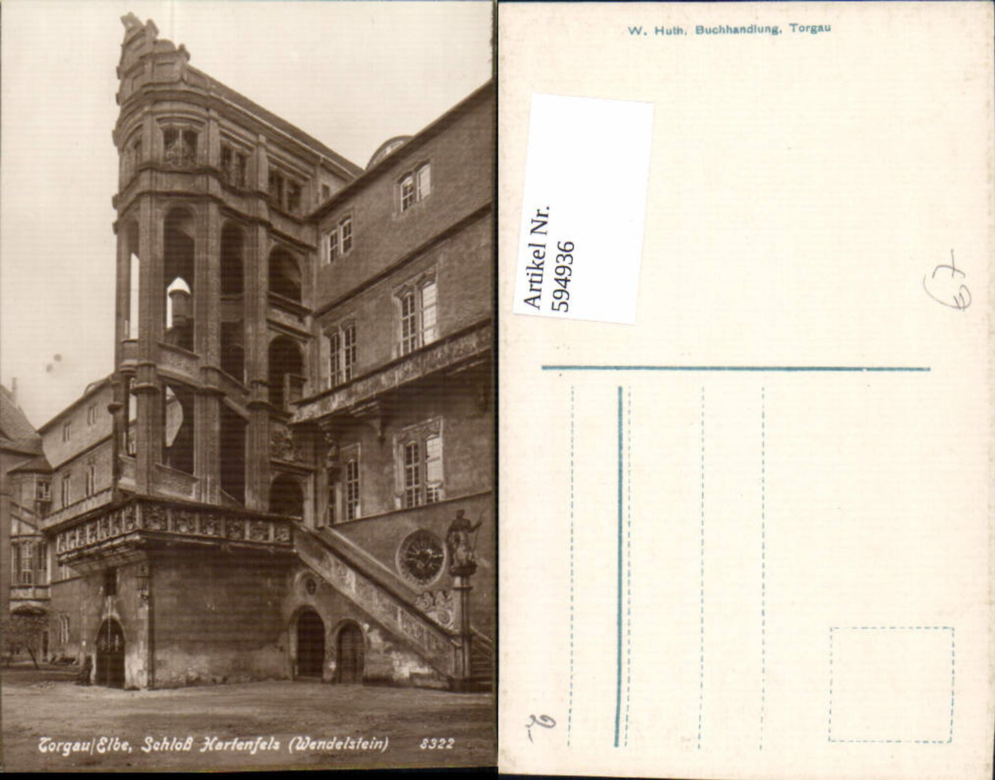 594936, Torgau Elbe Hartenfels Castle Wendelstein Staircase