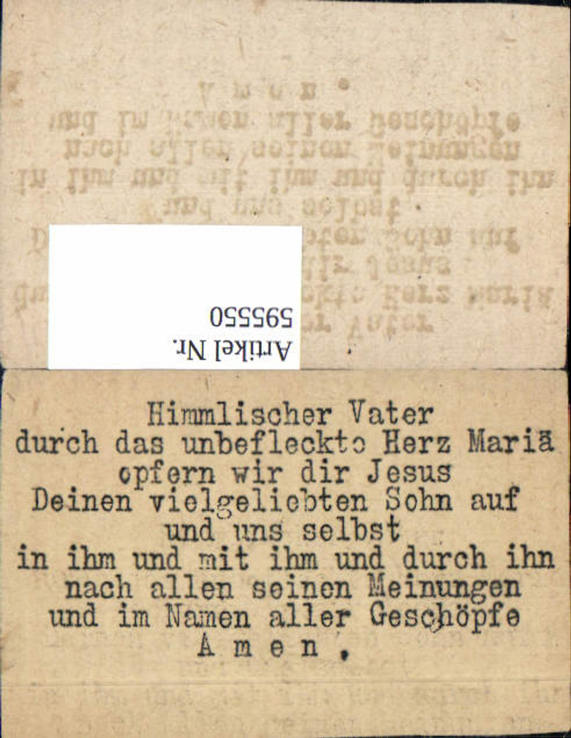 Alte Ansichtskarte – Old Postcard