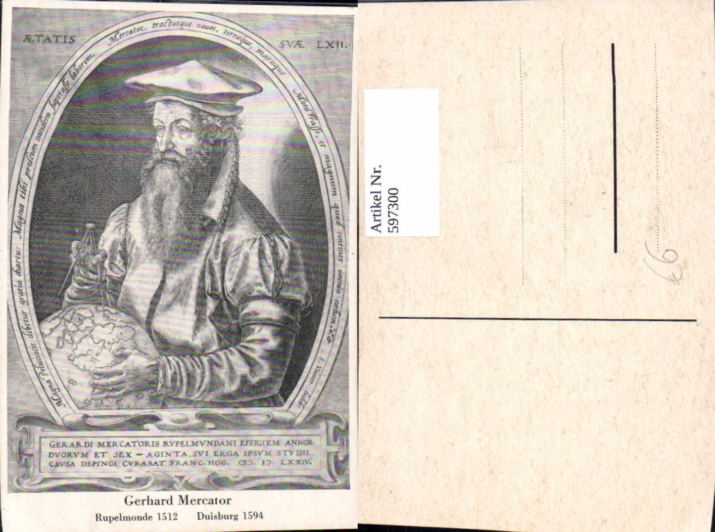 597300, Gerhard Mercator Art Science