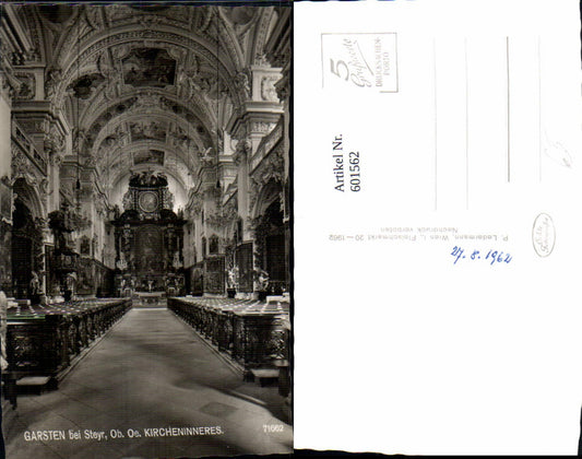 601562,Foto Ak Garsten b. Steyr Kirche Inneres