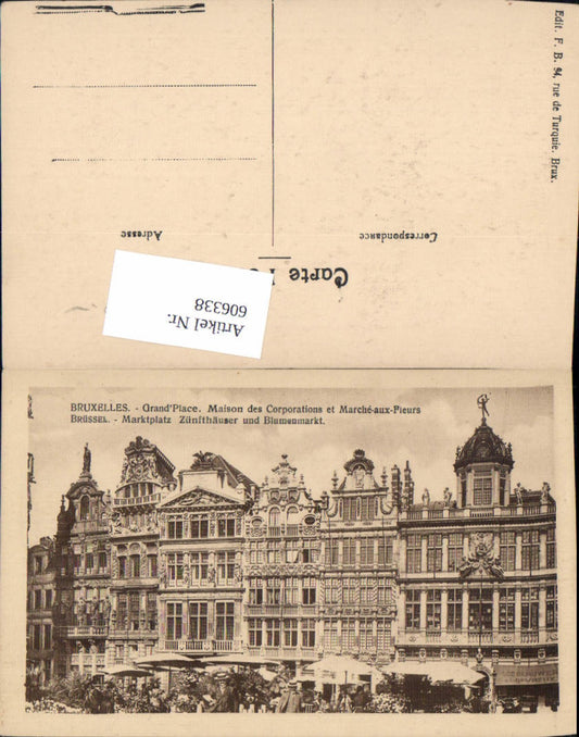 606338, Brussels, Grand Place, Market Square, Guildhalls and Flower Market, Maison des Corporations