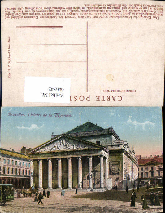 606342,Brussels Bruxelles Theater de la Monnaie Theater