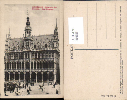 606359, Brussels Maison du Roi Royal Palace