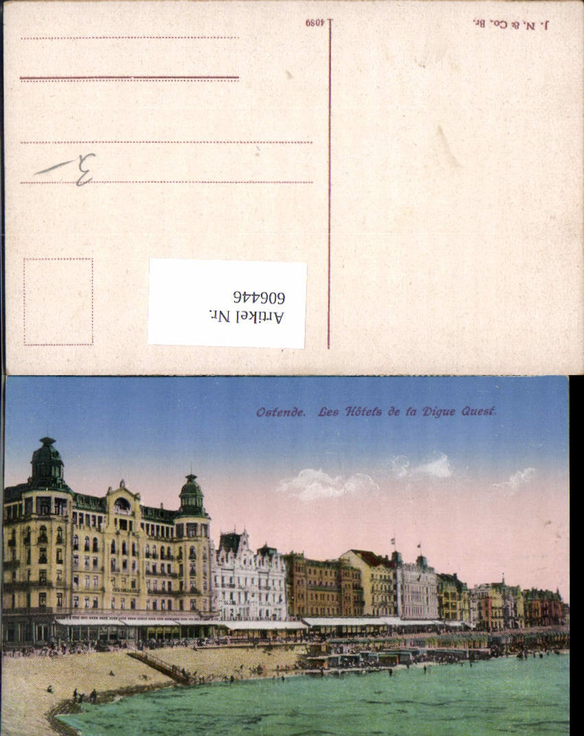 606446,Ostende Les Hotels de la Dique Quest Strand Strandleben Belgium