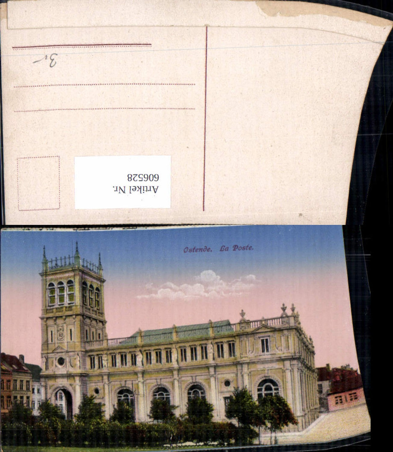 606528, Ostend La Poste Post Office Belgium
