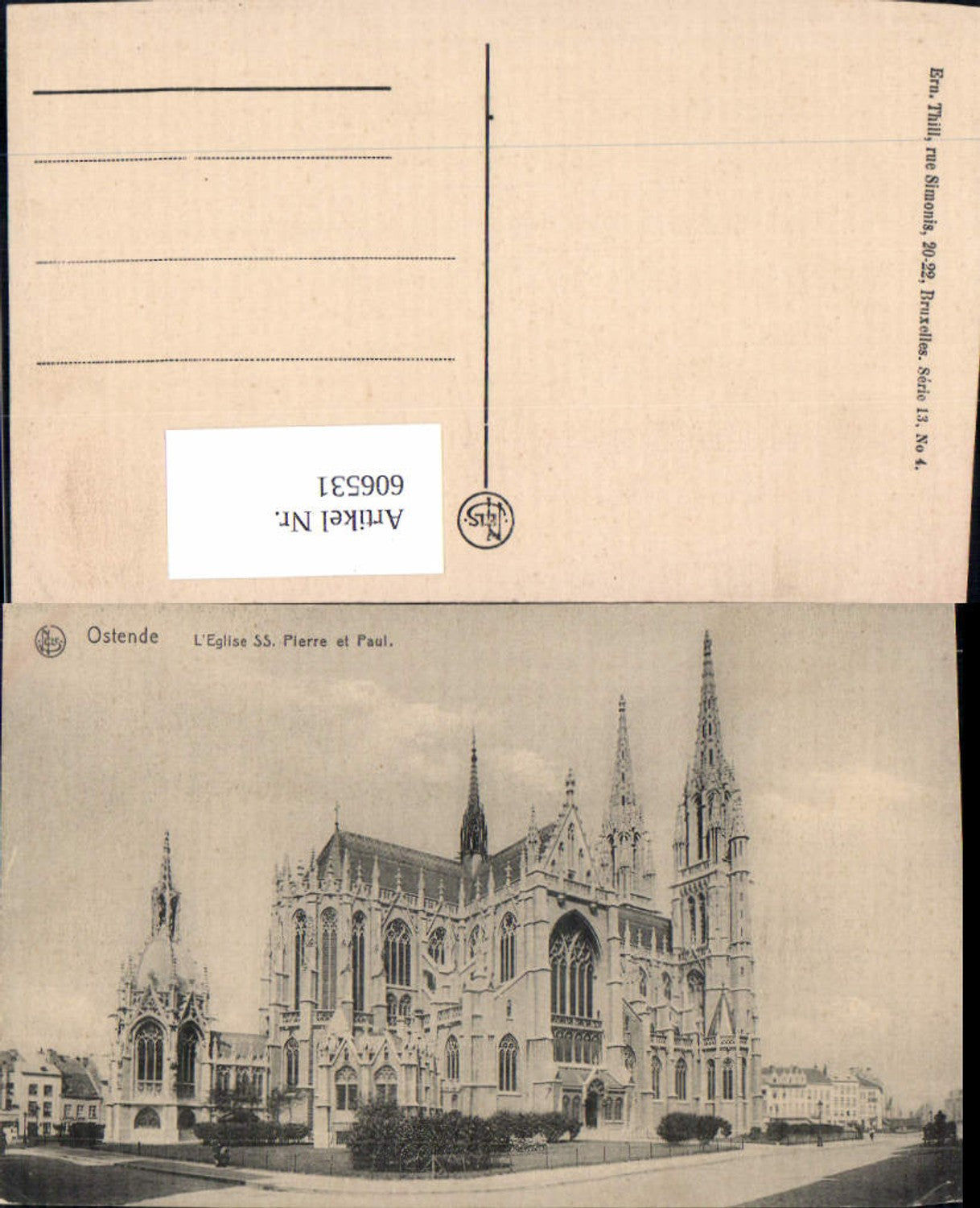 606531,Ostend L Eglise SS. Pierre et Paul Church Belgium
