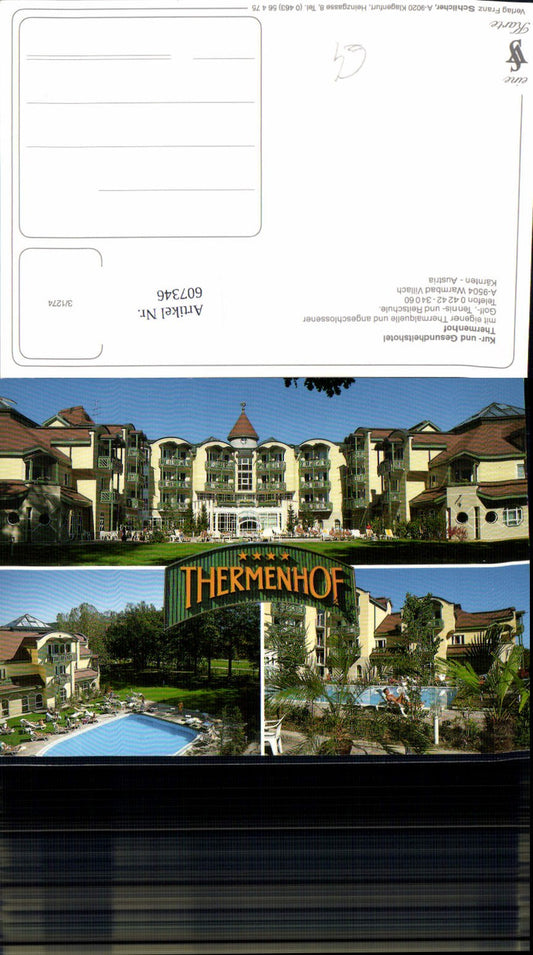 607346,Multi-image Ak Warmbad Villach Thermenhof