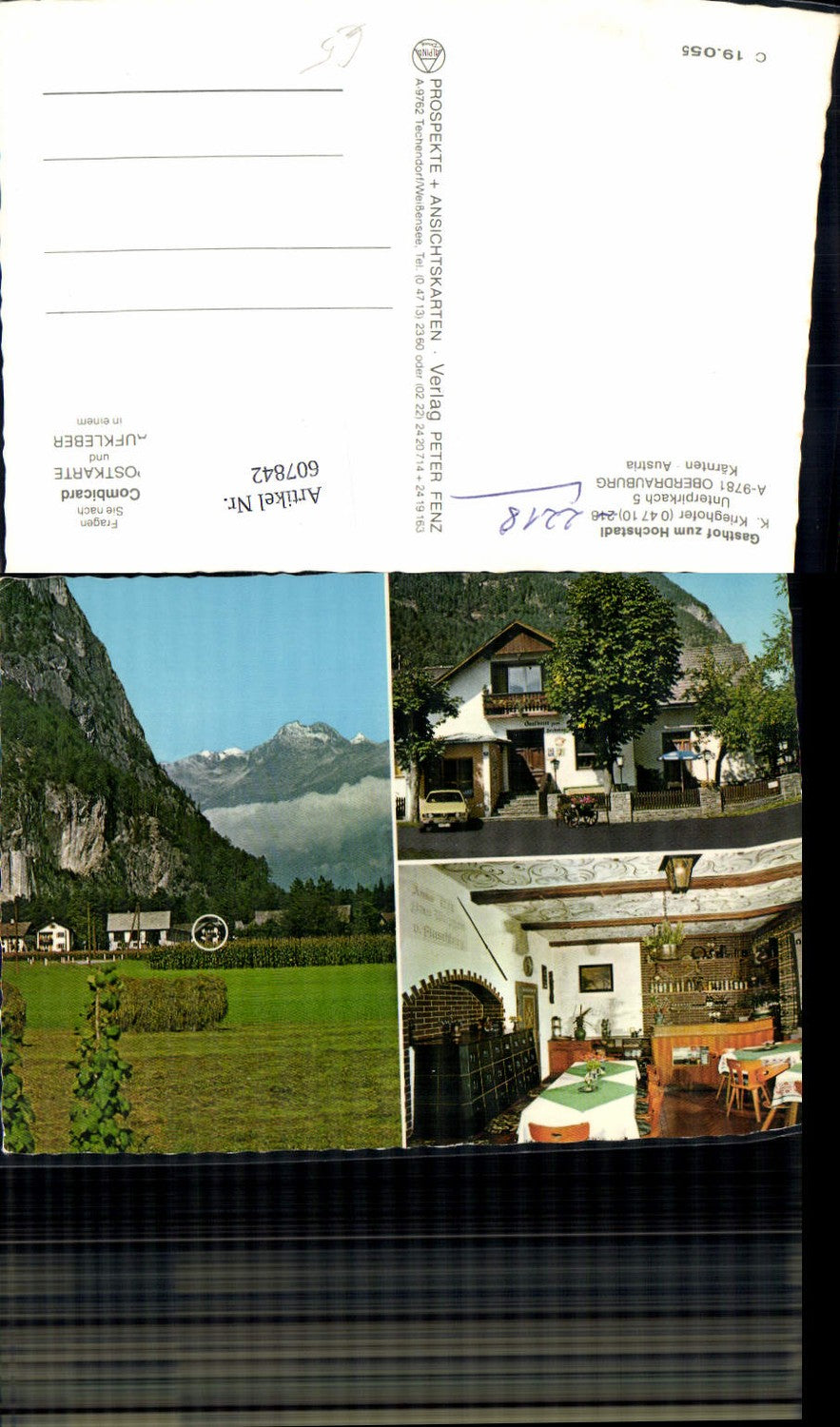 607842,Mehrbild Ak Oberdrauburg Gasthof zum Hochstadl