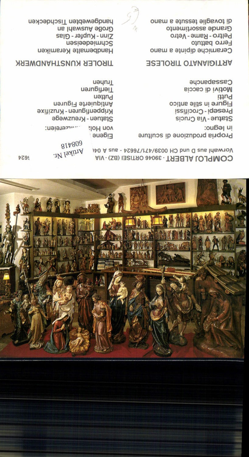 608418, Nativity scene Christmas crib Christmas Comploj Ortisei
