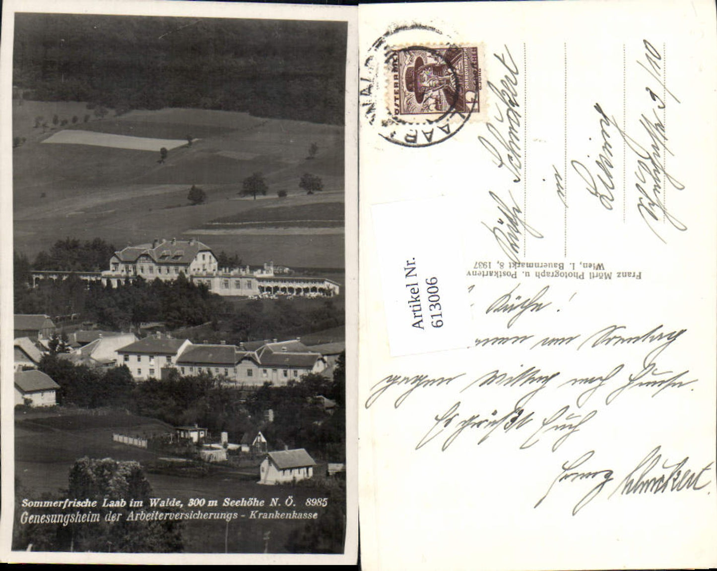 613006, Laab im Walde 1935