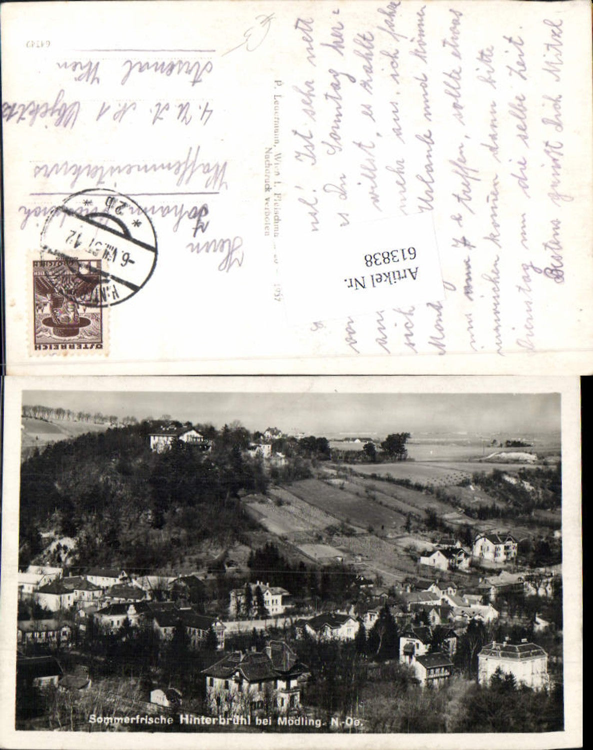613838, Hinterbrühl near Mödling 1937