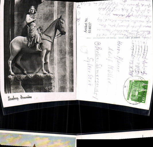 614037, Photo Ak Bamberg Cathedral Rider Cathedral Equestrian Monument