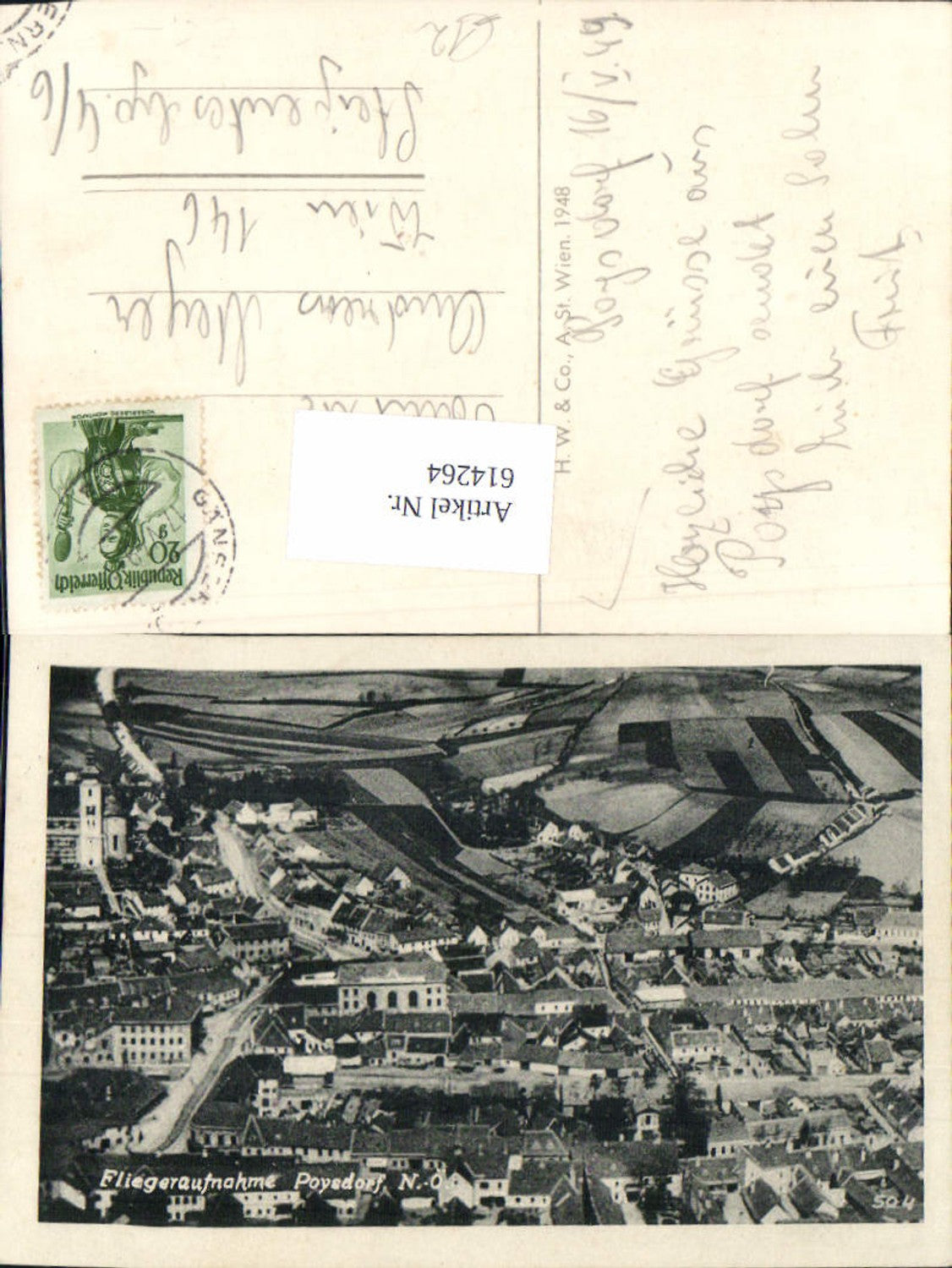 614264, great aerial photo of Poysdorf