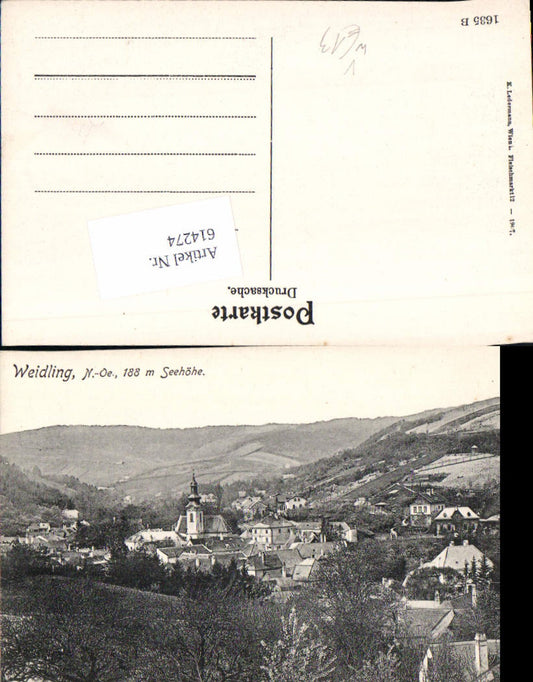 614274, Weidling near Klosterneuburg pub Ledermann 1635 B