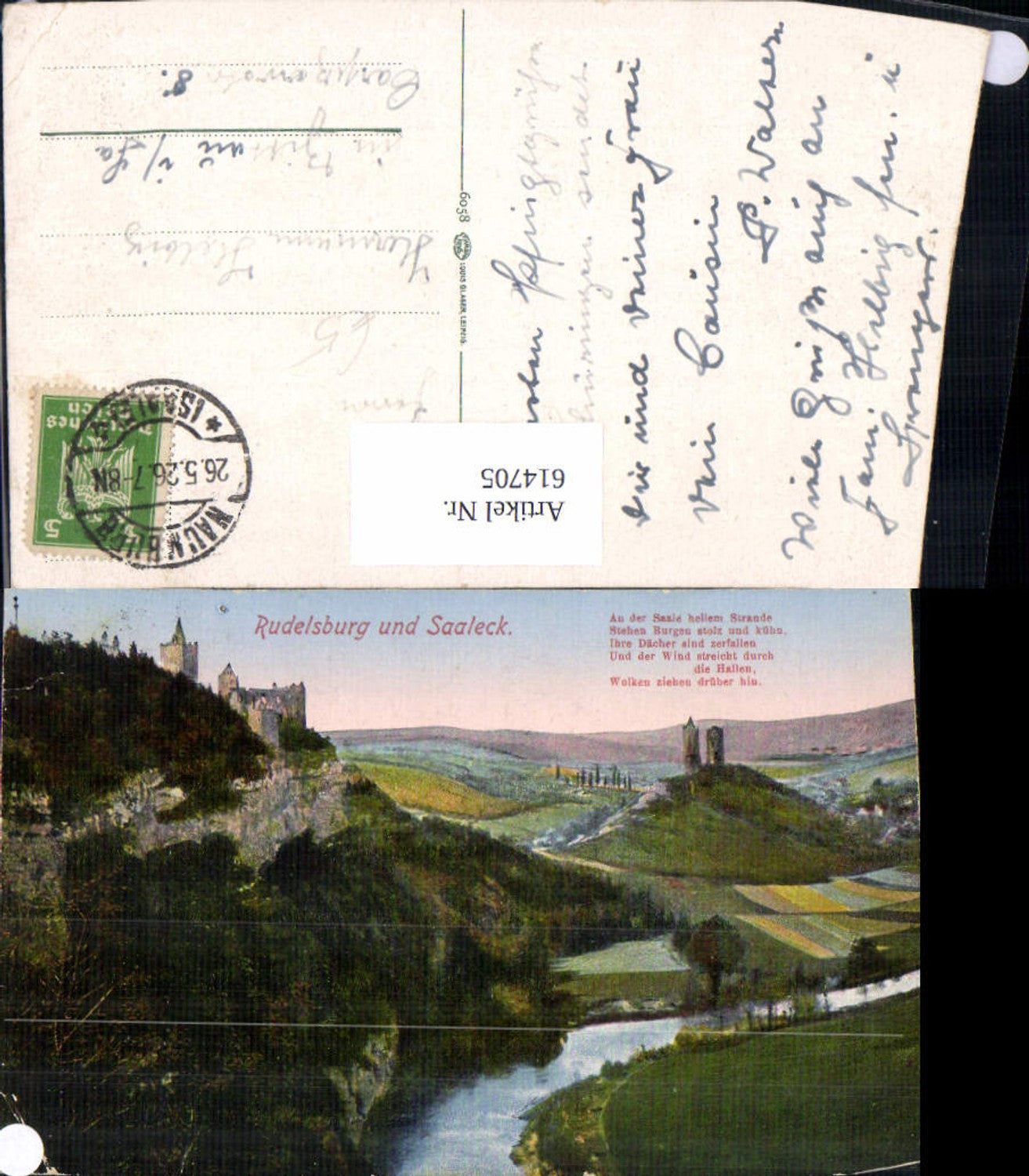 614705, Rudelsburg and Saaleck b. Bad Kösen text