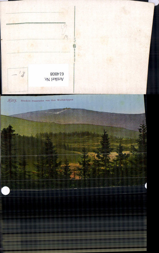614808, Harz Brocken Panorama vd Wolfsklippen Hasserode