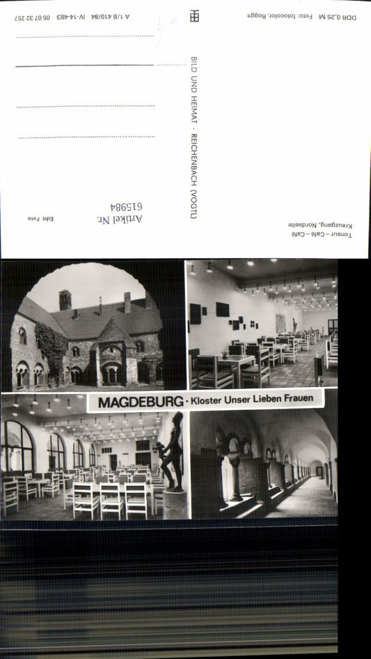 615984,Multi-image postcard Magdeburg Monastery of Our Lady Cloister and north side