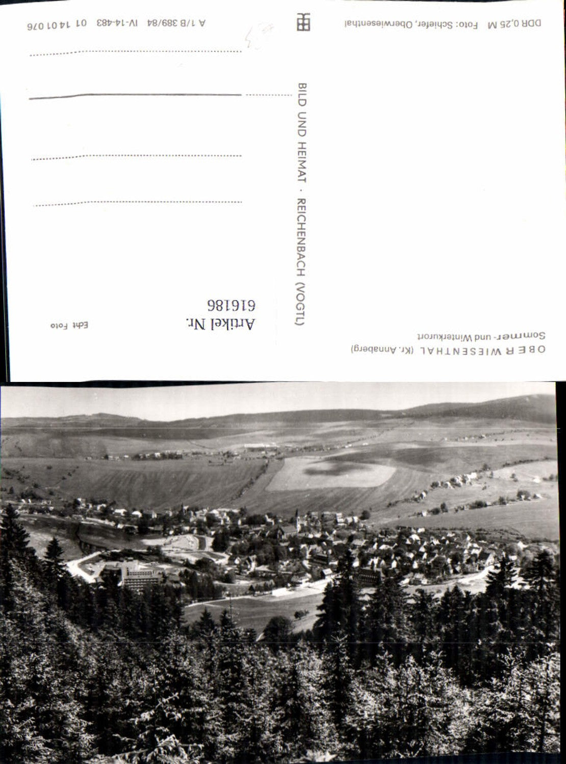 616186, Photo Ak Oberwiesenthal view