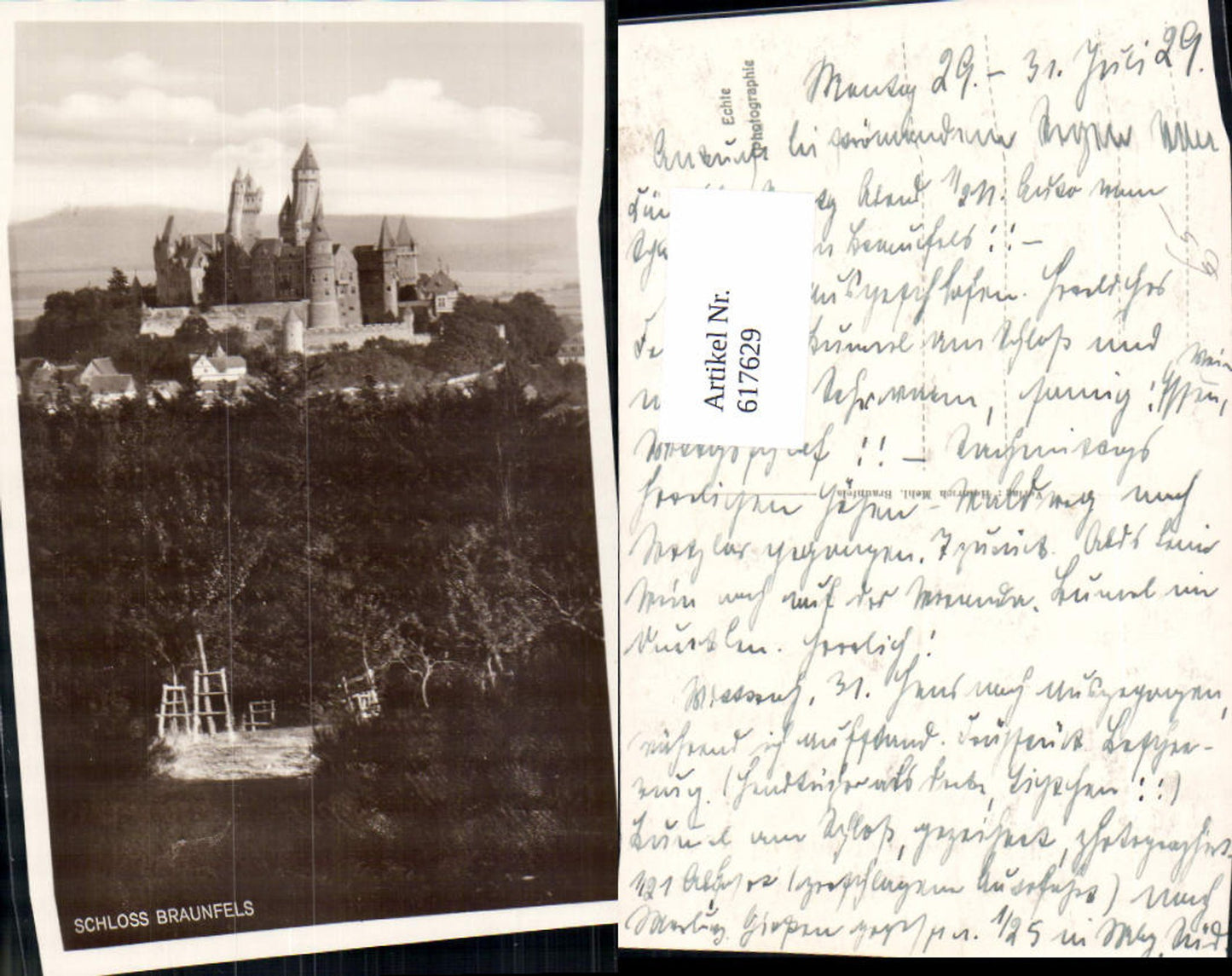 617629, Photo Ak Braunfels Castle Braunfels 