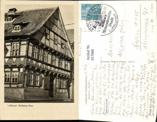 617666, Photo Ak Stolberg i. Harz South Harz Gasthaus Kupfer
