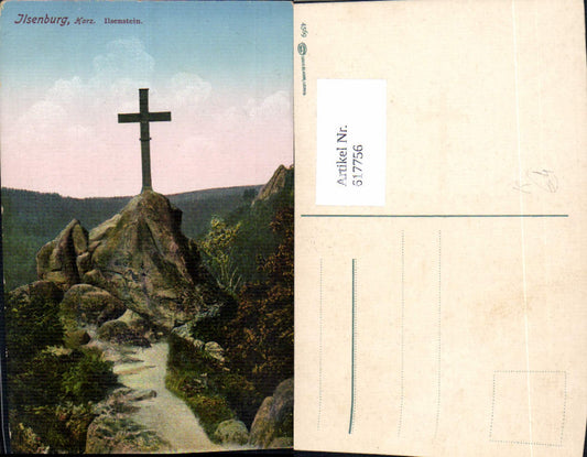 617756, Artist Ak Ilsenburg Harz Ilsenstein Cross