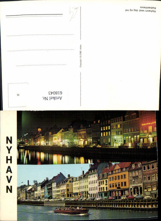 618043,More picture Ak Copenhagen Kobenhavn Nyhavn ved dag og nat Denmark