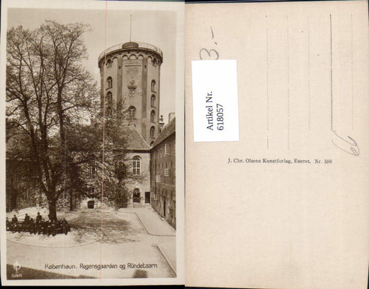 618057,Photo Ak Copenhagen Kobenhavn Regensgaarden og Rundetaarn Denmark