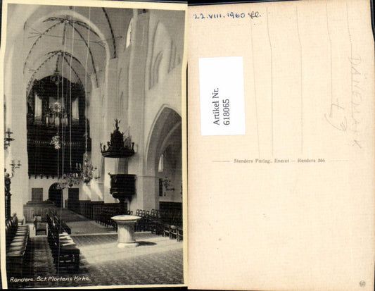618065, Randers Sct. Mortens Kirke Church Interior Denmark
