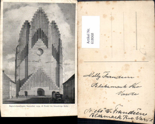 618068,Copenhagen Kobenhavn Grundtvigs Kirke Church Denmark