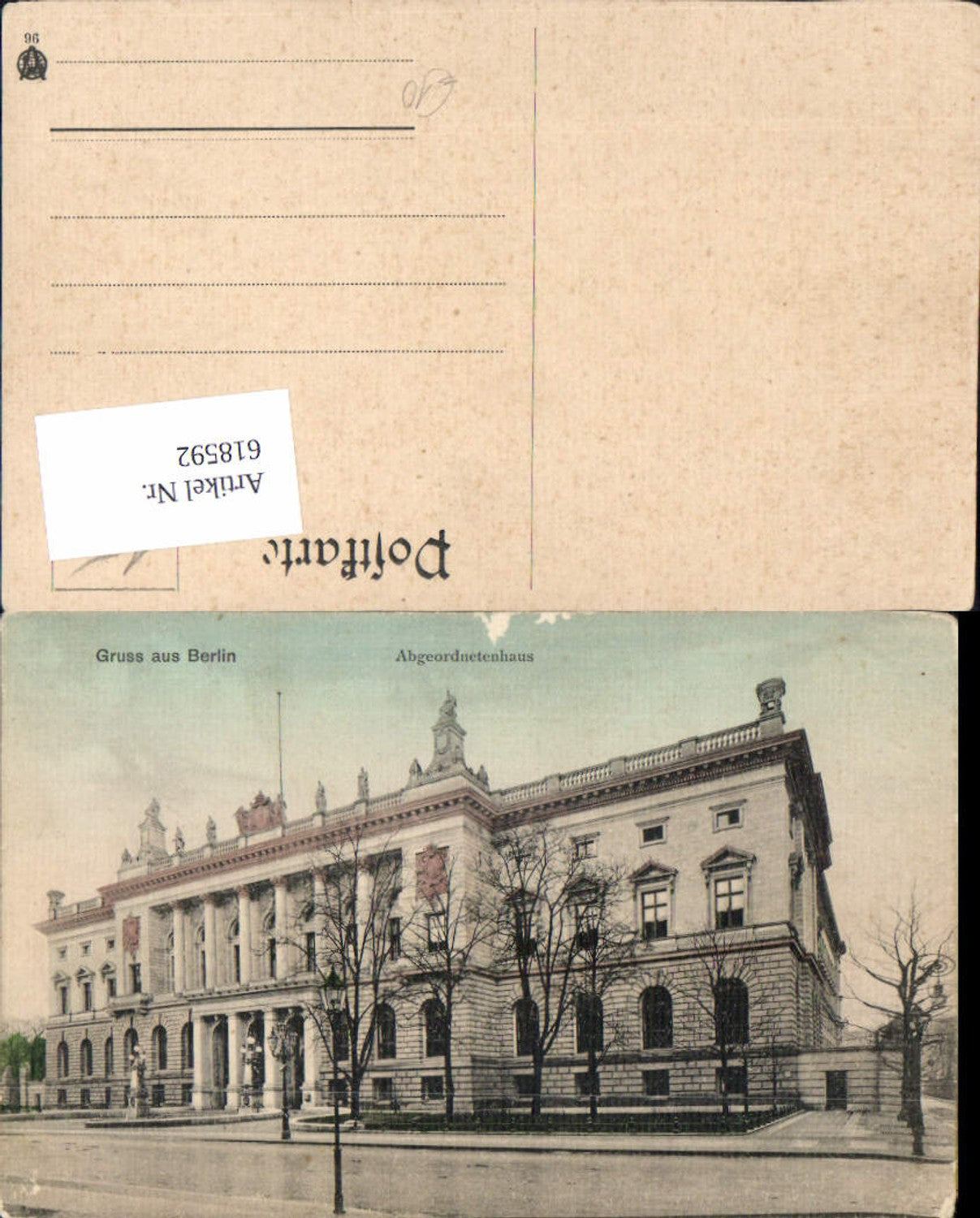 618592, Berlin House of Representatives