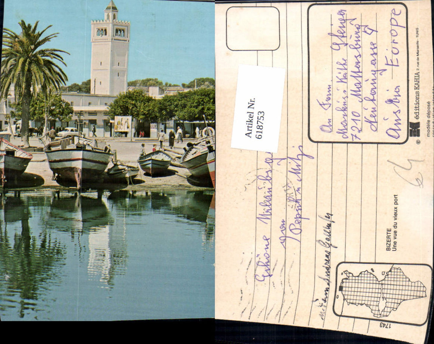618753,Bizerte A view of the old port Bizerte Tunisia